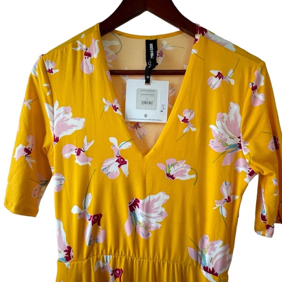 🔥4 for $75🔥 Maxi Dress Falling Iris Gold - Comfy Flowy Summer Comfort hippy - Picture 4 of 6